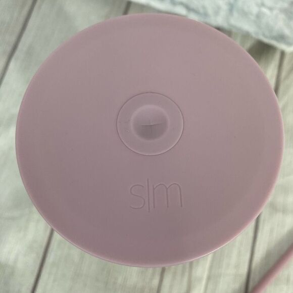 Simple modern classic textured 24oz tumbler w/straw light pink - Picture 8 of 10